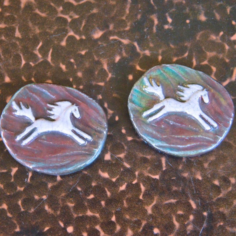 Horse Totem Stone ~ I am powerful ~ set of 2